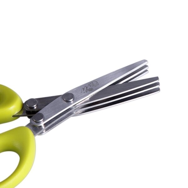 Multifunctional Multi-layer Green Onion Scissors Stainless Steel Onion Cutting Knife Herb Seaweed Spice Scissors Kitchen Scissor Kitchen Gadgets - Image 8