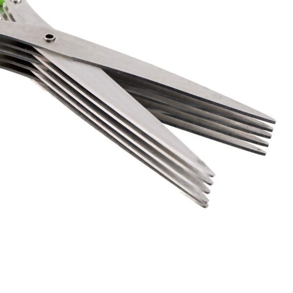 Multifunctional Multi-layer Green Onion Scissors Stainless Steel Onion Cutting Knife Herb Seaweed Spice Scissors Kitchen Scissor Kitchen Gadgets - Image 6