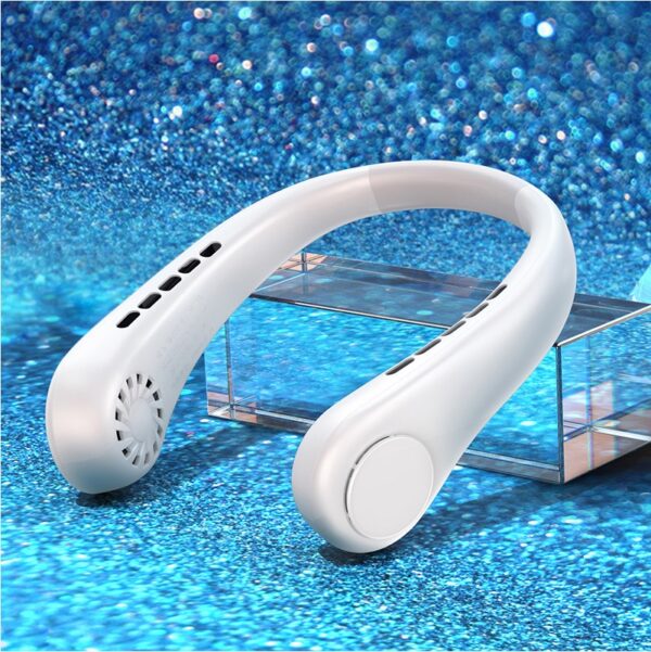 New Mini Neck Fan Portable Bladeless Hanging Neck Rechargeable Air Cooler Mini Summer Sports Fans - Image 10