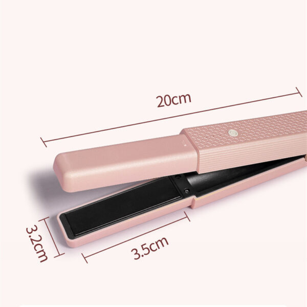 Hair Straightener Cordless Usb Hair Straightener Mini Ceramics Hair Curler 3 Constant Temperature Portable Flat Iron For Travel - Image 5